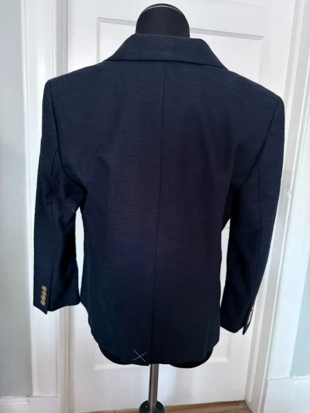 Vintage ANN TAYLOR True Navy Textured Blazer